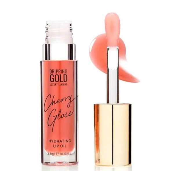 Dripping Gold Cherry Lip Oil - Open