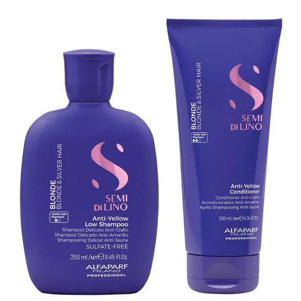 Alfaparf Semi Di Lino - Blonde Shampoo & Conditioner Bundle 