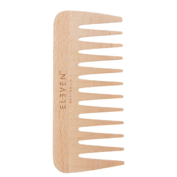 Eleven Wooden Wide Tooth Comb